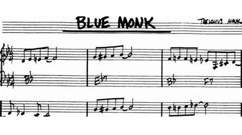 Blue Monk - Una melodia bluesy che danza con un ritmo incessante e vibrante.